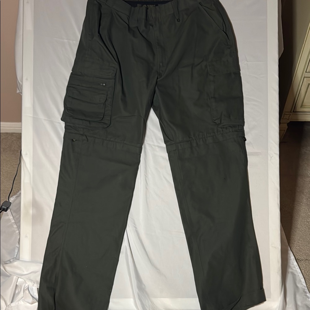 Boy Scouts of America Green Cargo Pants with Utility Style and Straight Leg